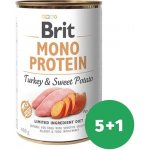 Brit Mono Protein Turkey & Sweet Potato 5 x 400 g – Hledejceny.cz