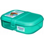 Sistema krabička na svačinu Ribbon To Go s vložkou a kelímkem minty teal – Zboží Dáma