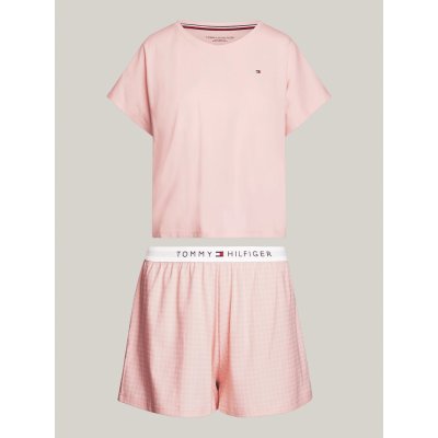 Tommy Hilfiger UW0UW05425 0SK dámské pyžamo krátké sv.růžové – Zboží Mobilmania