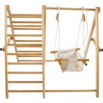 Chipolino Dřevěný žebřík a houpačka 164547 – Hledejceny.cz