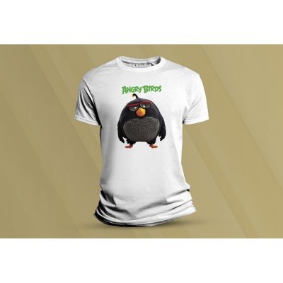 Sandratex dětské bavlněné tričko Angry Birds 1., bílá – Zboží Mobilmania