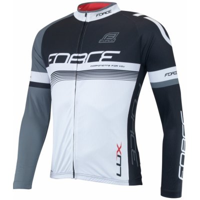 Force LUX dlouhý rukáv černo-bílý – Zboží Dáma