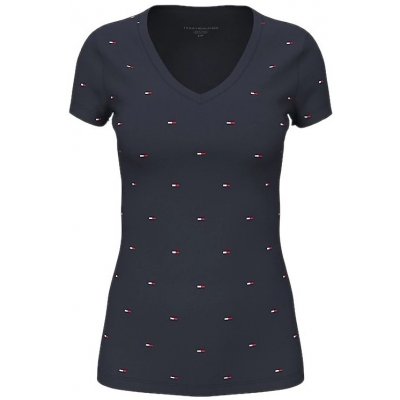 Tommy Hilfiger v-neck Tommy flag tmavě modré – Sleviste.cz