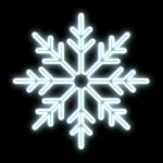 DECOLED LED světelná vločka II, závěsná, pr. 100 cm, ledově bílá – Hledejceny.cz
