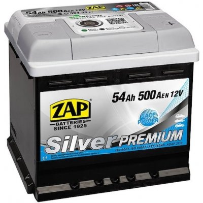 ZAP Silver Premium 12V 54Ah 500A 55435 – Zboží Mobilmania