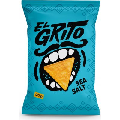 EL GRITO Slané kukuřičné tortilla chipsy 90 g – Zboží Dáma