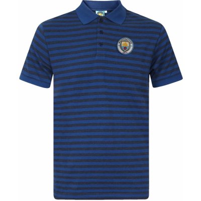 Polo tričko Manchester City FC vyšitý znak modré
