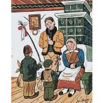 MALUJEŠ JOSEF LADA KOLEDNÍČCI 1946 60 x 90 cm vypnuté plátno na rám – Zboží Mobilmania