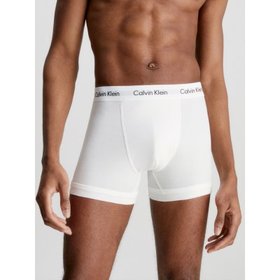 Calvin Klein pánské trenky 3 Pack Trunks Cotton Classics 000NB1893AMP1 černá/bílá/šedá