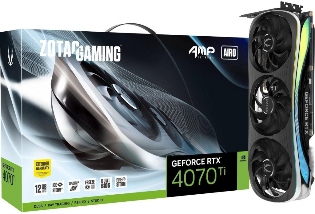 Zotac GeForce RTX 4070 Ti GAMING AMP Extreme AIRO 12GB GDDR6X ZT-D40710B-10P