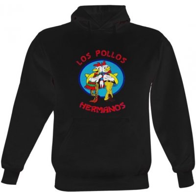 mikina s potiskem Los Pollos Hermanos Breaking Bad černá – Sleviste.cz