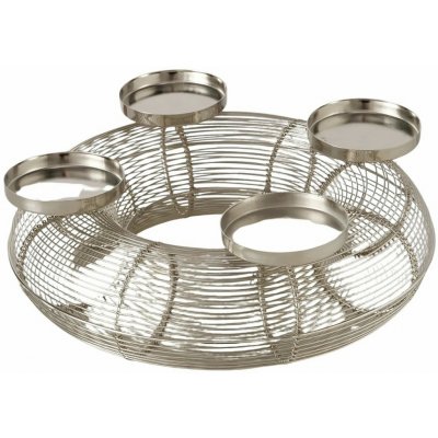 Boltze Svícen Ringvi, stříbrná, 12 x 35 cm – Hledejceny.cz