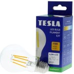 Tesla LED žárovka FILAMENT RETRO BULB, E27, 4,2W, 230V, 470lm, 25 000h, 2700K teplá bílá, 360st,čirá – Hledejceny.cz