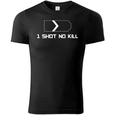 CS:GO tričko 1 Shot No Kill černé