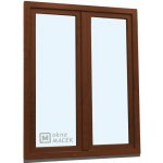 Kömmerling balkonové dveře 70 AD O+OS klapačka levé ořech/bílá 150 x 210 cm jednostranná klika + madýlko + PVC rám – Hledejceny.cz