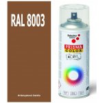 Schuller Eh'klar Prisma Color 91332 RAL 8003 Sprej hnědý lesklý 400 ml, odstín barva hnědá hlína – HobbyKompas.cz