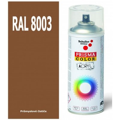 Schuller Eh'klar Prisma Color 91332 RAL 8003 Sprej hnědý lesklý 400 ml, odstín barva hnědá hlína – Zbozi.Blesk.cz