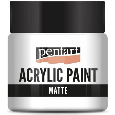 Pentart akrylová barva matná 50 ml bílá titanová – Sleviste.cz