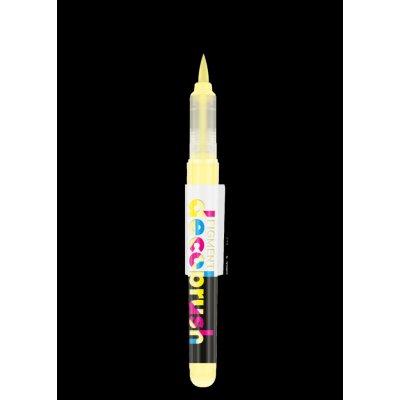Karin PIGMENT DECO BRUSH akrylové štětečkové popisovače mix barev 1 ks pastel yellow 100U 13449_PAS – Zboží Mobilmania