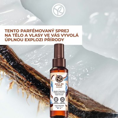 Yves Rocher parfemovaný sprej na tělo a vlasy Kokos 100 ml – Hledejceny.cz