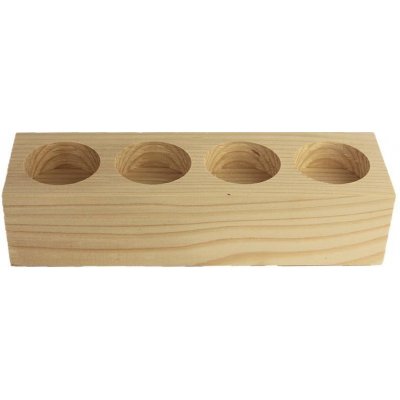 Dřevěný svícen na 4 svíčky 097034 – Zboží Dáma