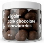 Vilgain Lyofilizované jahody v čokoládě hořká čokoláda 120 g – Sleviste.cz