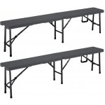 DB Garden 2 ks Maximo 180 cm antracitová – Zboží Dáma