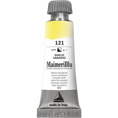 Maimeri Blu Akvarelová barva Yellow Vanadium 121 12 ml 1 ks – Hledejceny.cz