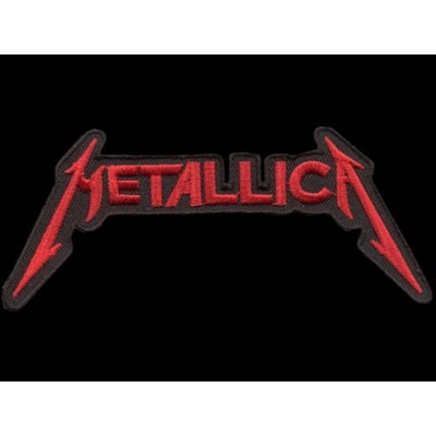 Nášivka METALLICA slim red vyšívaná zažehlovací – Zboží Dáma