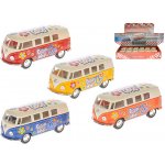 Kinsmart Autobus VW Peace and love na zpětné natažení Žlutá – Zboží Dáma
