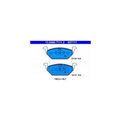 Sada brzdových destiček ATE 13.0460-7111 (AT 607111) - AUDI, SEAT, ŠKODA, VW – Zbozi.Blesk.cz