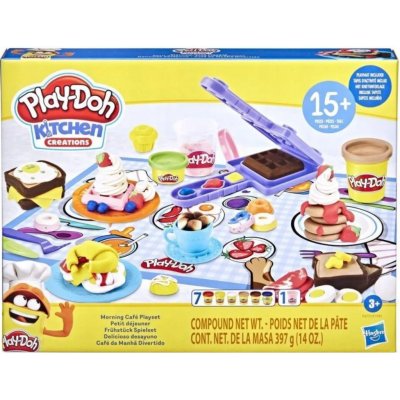 Hasbro Play-Doh Modelína Ranní kavárna Snídaňový set Kuchyňka – Zboží Mobilmania
