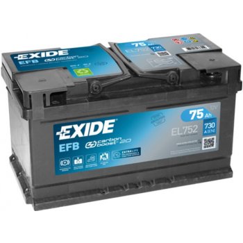 Exide Start-Stop EFB 12V 75Ah 730A EL752