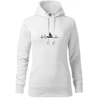 EKG fyzioterapie mikina dámská Cape s kapucí Bílá – Sleviste.cz
