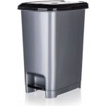 Vetro Koš odpadkový nášlapný STEP 40 l šedý – Zboží Dáma