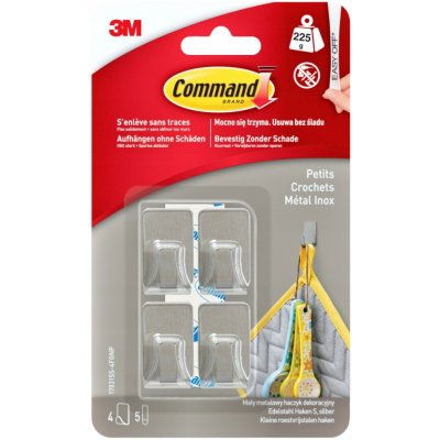 Samolepicí háčky na zeď Command 4 ks – Zboží Dáma