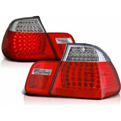 Zadní světla, lampy LED BMW E46, 1998-2001, sedan, čiré, červené – Hledejceny.cz