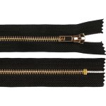 Prima-obchod Kovový zip No 5 délka 20 cm (jeansový), barva černá zlatá – Hledejceny.cz
