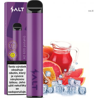 Salt Switch Honey Grapefruit Tea 20 mg 600 potáhnutí 1 ks