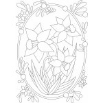 Radost v písku Šablona na pískování květina narcis A4 210 x 297 mm – Zboží Mobilmania