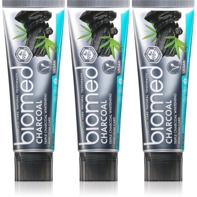 BIOMED Charcoal s černým uhlím 3 x 100 g – Hledejceny.cz