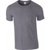 Pánské Tričko Měkčené tričko Gildan SoftStyle s krátkým rukávem šedá grafitová melír G64000