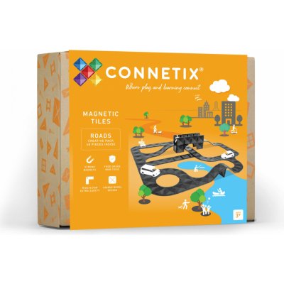 Connetix Tiles - Silnice 48 ks – Zboží Mobilmania