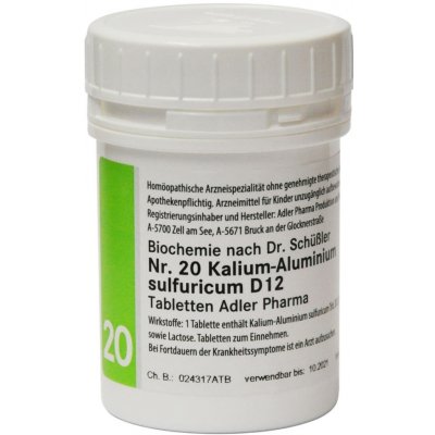 Adler Pharma Schüsslerovy soli Nr. 20 Kalium-Aluminium sulfuricum D12 400 tablet – Hledejceny.cz
