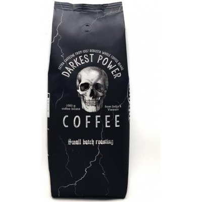 Guggenheimer káva Darkest Power Espresso 100% Robusta hodně kofeinu málo kyselin Silná crema 1 kg – Hledejceny.cz