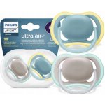Avent dudlík Ultra Air Happy Jablko/Hruška mátová/žlutá – Zbozi.Blesk.cz