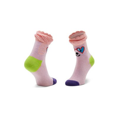 Happy Socks Vysoké dětské ponožky KPDL01-3300 Růžová – Zboží Mobilmania