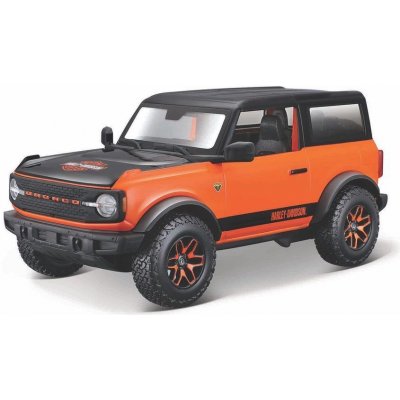 Maisto Bronco HD Ford Badlands 2021 oranžovo kombinace barev černá 1:24 – Zbozi.Blesk.cz