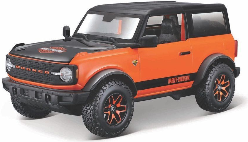 Maisto Bronco HD Ford Badlands 2021 oranžovo kombinace barev černá 1:24