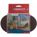 GEKO Těsnění do oken hnědé samolepící EPDM guma 9x4mm/ 6m E-profil – Hledejceny.cz